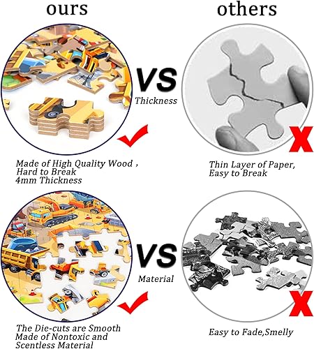 Miniatura 10 de LELEMON Rompecabezas de princesa de Disney en una caja de metal, 100 piezas blanco nieve y los siete enanos rompecabezas para niños de 4 a 8 años,