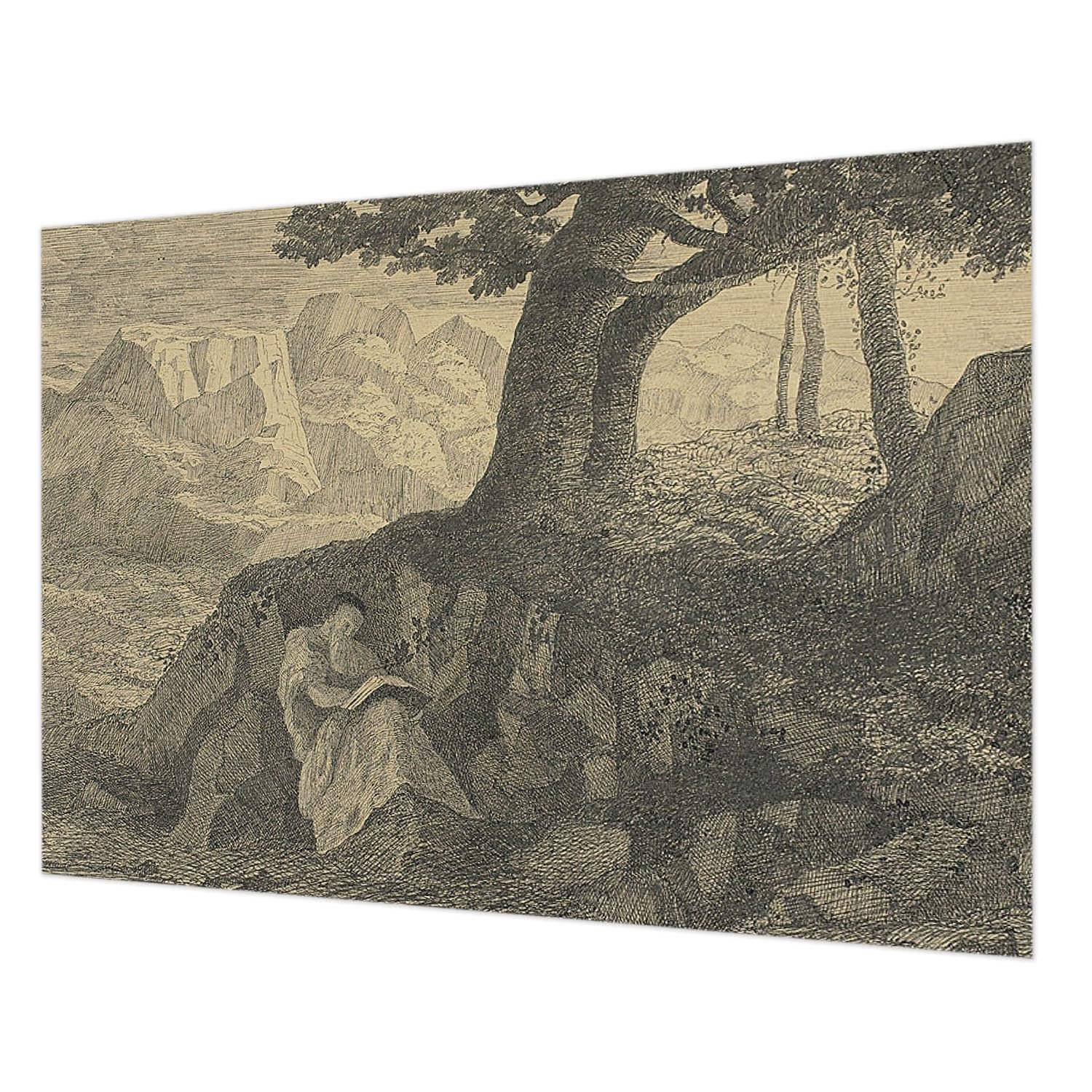 Papier peint intissé 208x146 cm salon et chambre à coucher motif Caractère de lecture