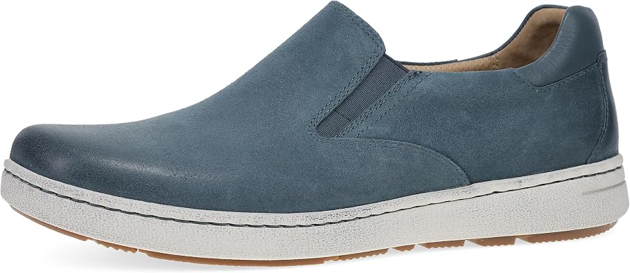 Dansko Trent Stylish Slip-On Sneaker for Men - Leather Linings for Breathability - Slip-Resistant Outsole