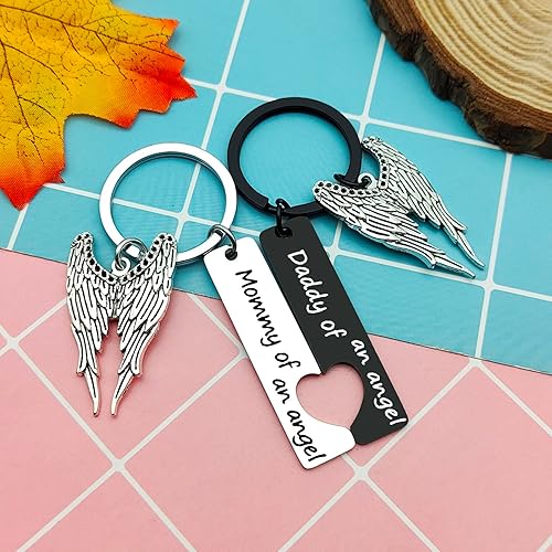 Miniatura 3 de Heigebi Llavero conmemorativo para bebé, regalos de condolencias para pérdida de bebé, recuerdo para la pérdida del hijo de papá, mamá