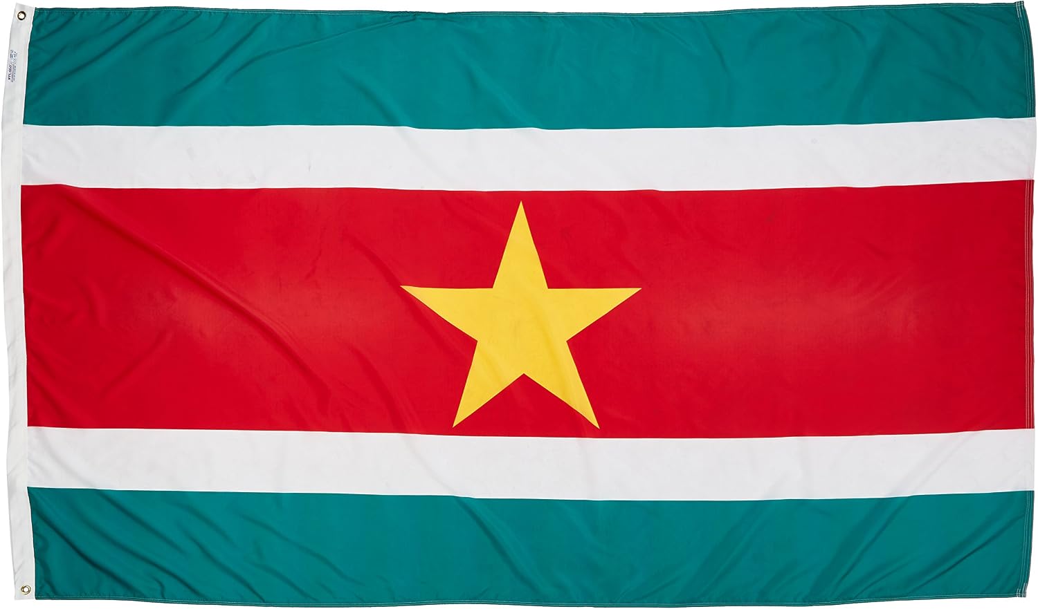 Annin Flagmakers Suriname Flag USA-Made to Official United Nations Design Specifications, 2 x 3 Feet (Model 197872)