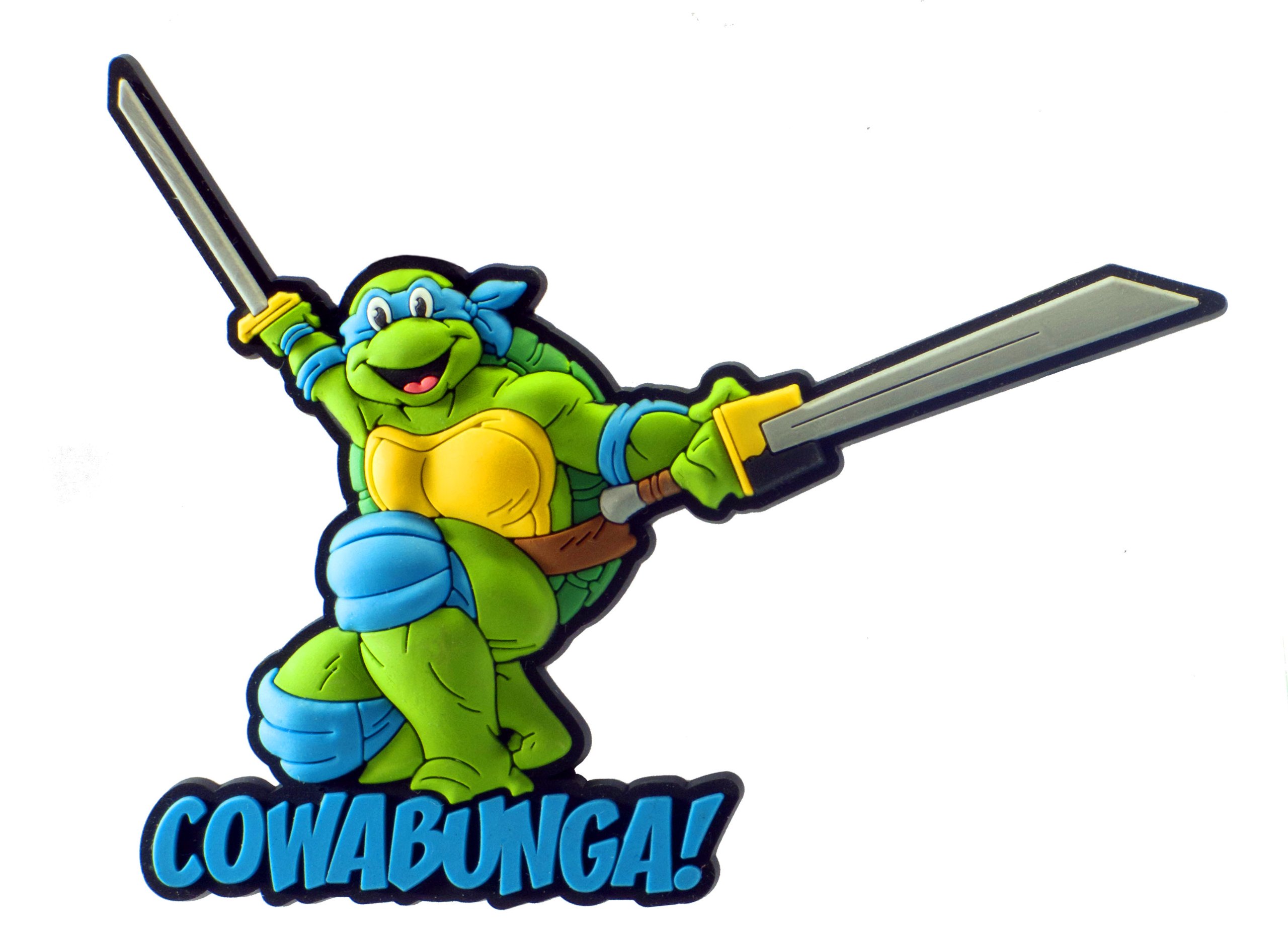 Nickelodeon Blue Teenage Mutant Ninja Turtles Soft Touch Pvc Magnet: Leonardo