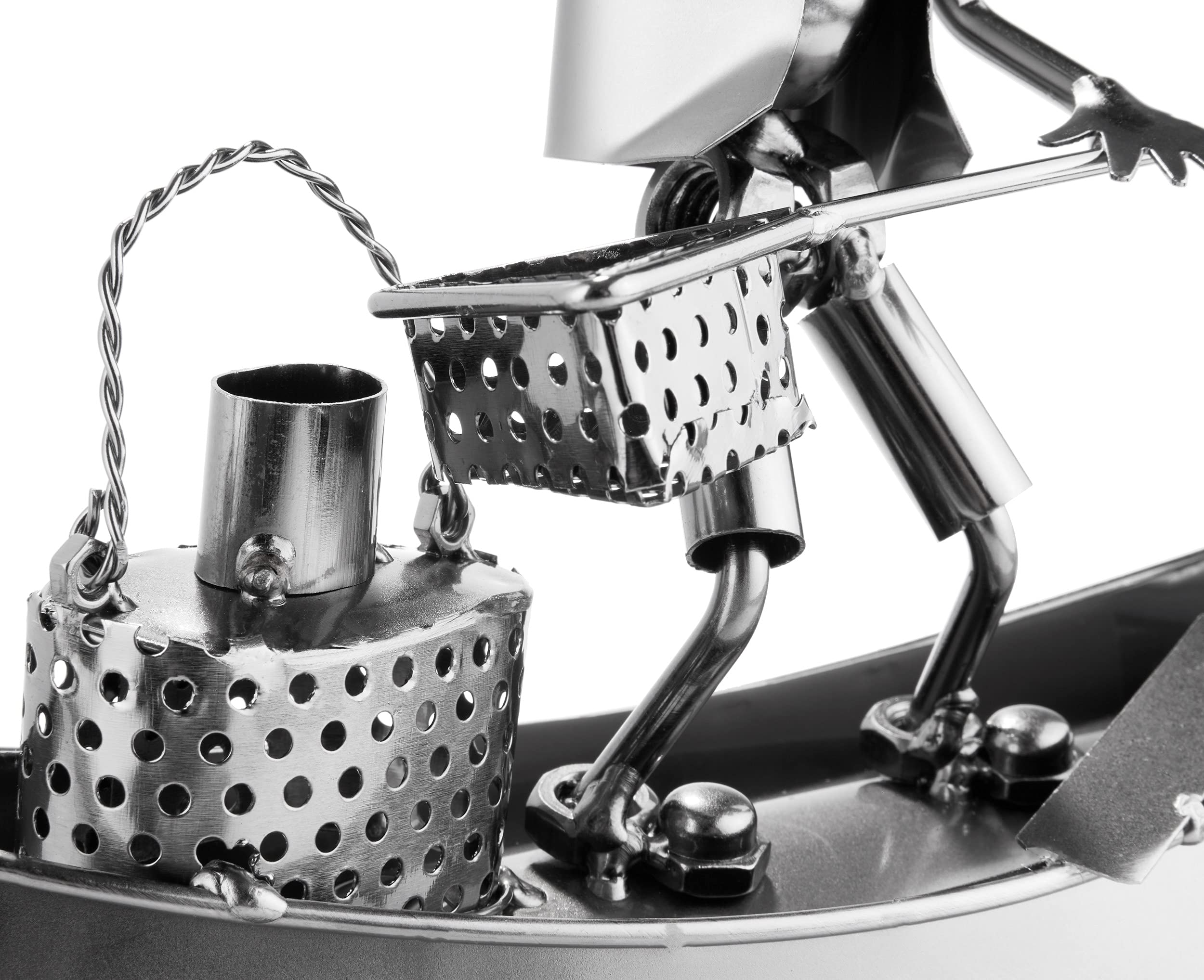 Brubaker - Soporte para Botella de Vino, diseño de Pescador en Barco