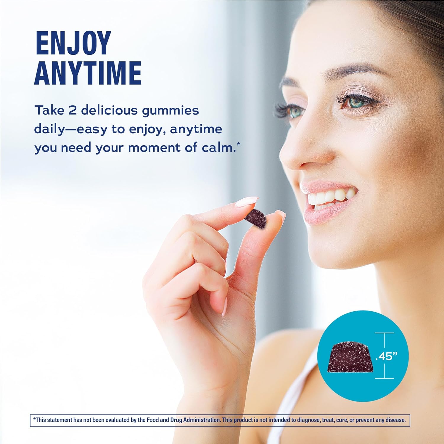 Natural Vitality Calm Magnesium Glycinate Gummies | Soup Grape Flavor | Non-GMO, Vegan & Gluten Free Supplement | 50 Count - Image 5