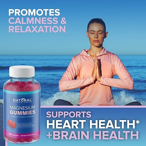 Miniatura 4 de Gomitas de magnesio sin azúcar para adultos, suplemento de magnesio de 500 mg de alta potencia, gomitas de citrato de magnesio de alta absorción,