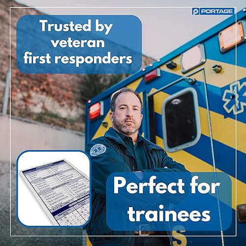 Vista 5 de EMT/First Responders - Cuaderno de estadísticas vitales - Cuaderno médico de 6 x 3.75 pulgadas para signos vitales e información adicional