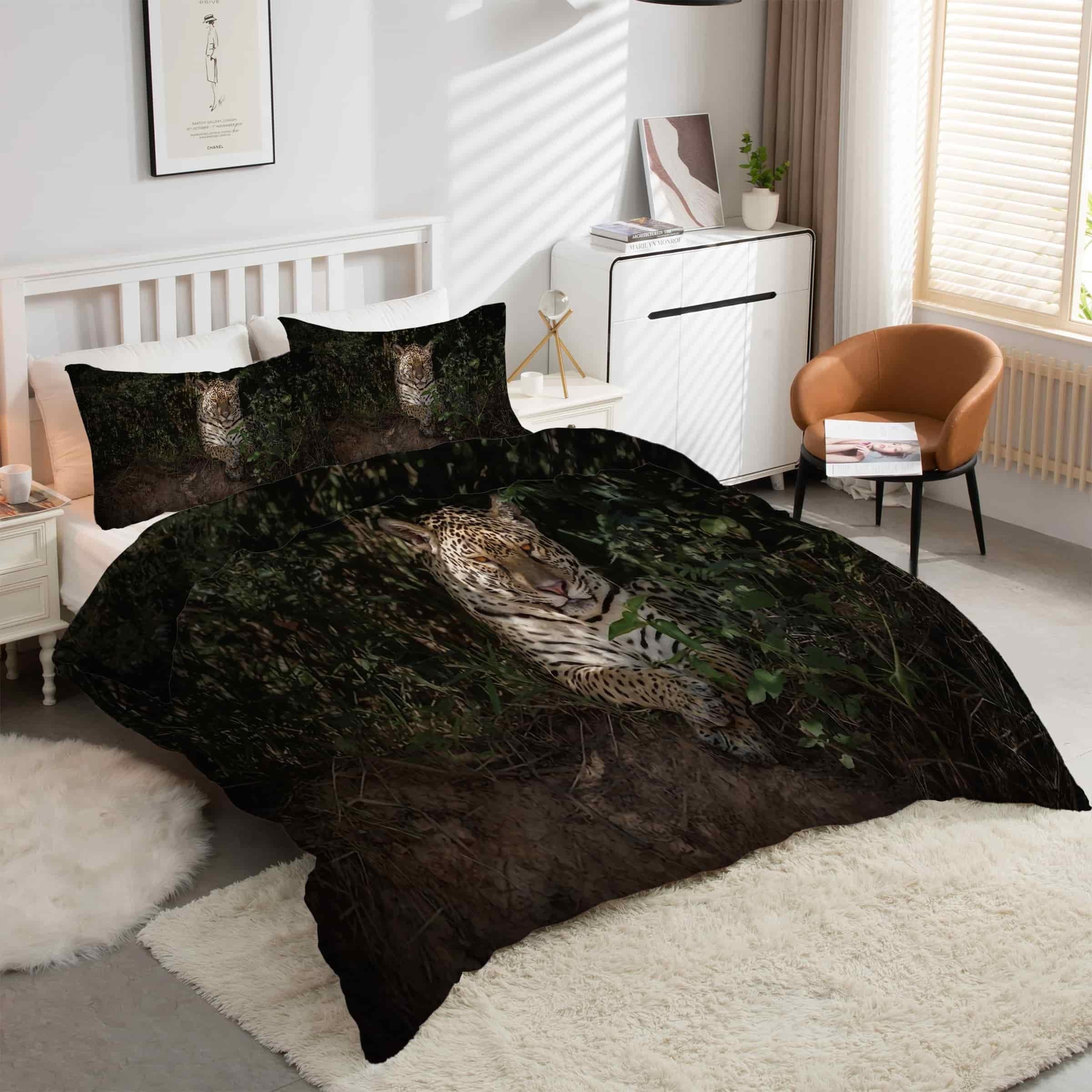 Parure de lit 90x190 jaguar pour transformer une chambre d'enfant ou d'ado
