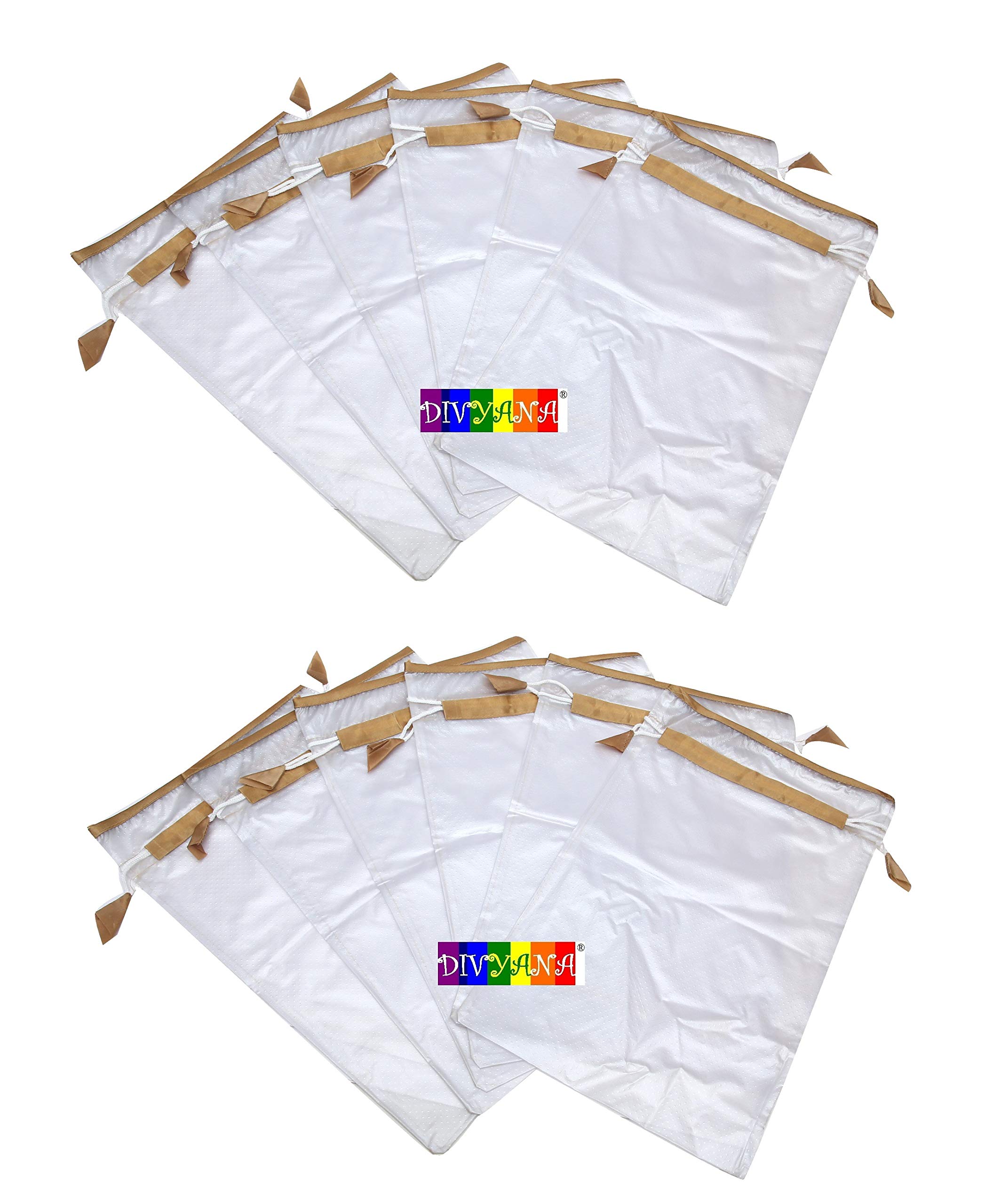 DIVYANA Travel Organiser Multipurpose Pouch Bag Case, Pack of 12 Pcs