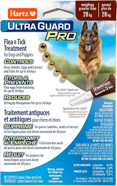 UltraGuard Pro Topical Flea & Tick Prevention for Dogs and Puppies - Over 28 kg, 3 Monthly Treatments - 1