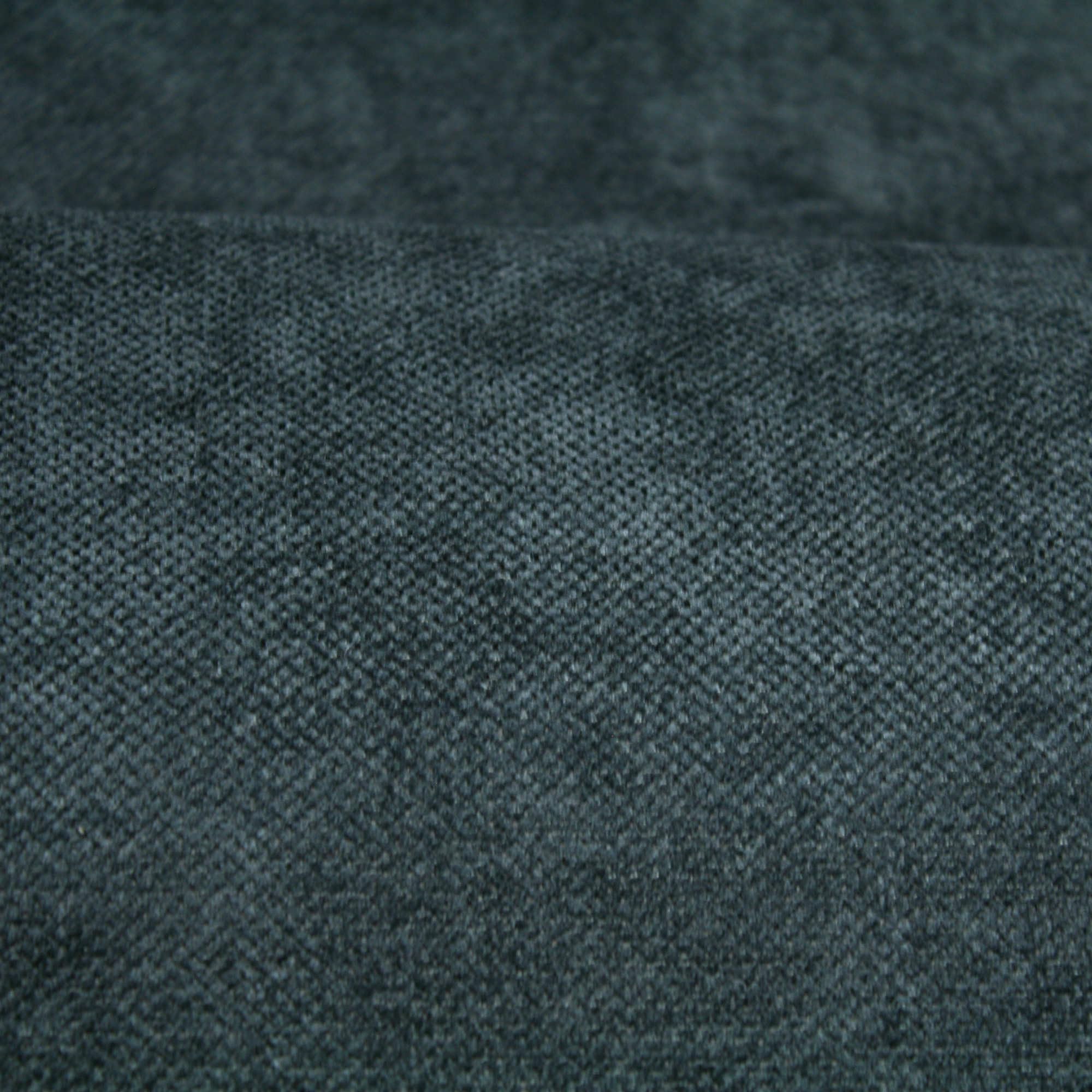 We Love Fabric Black Chenille Textured Upholstery Fabric 1.5M Width (, Sample)