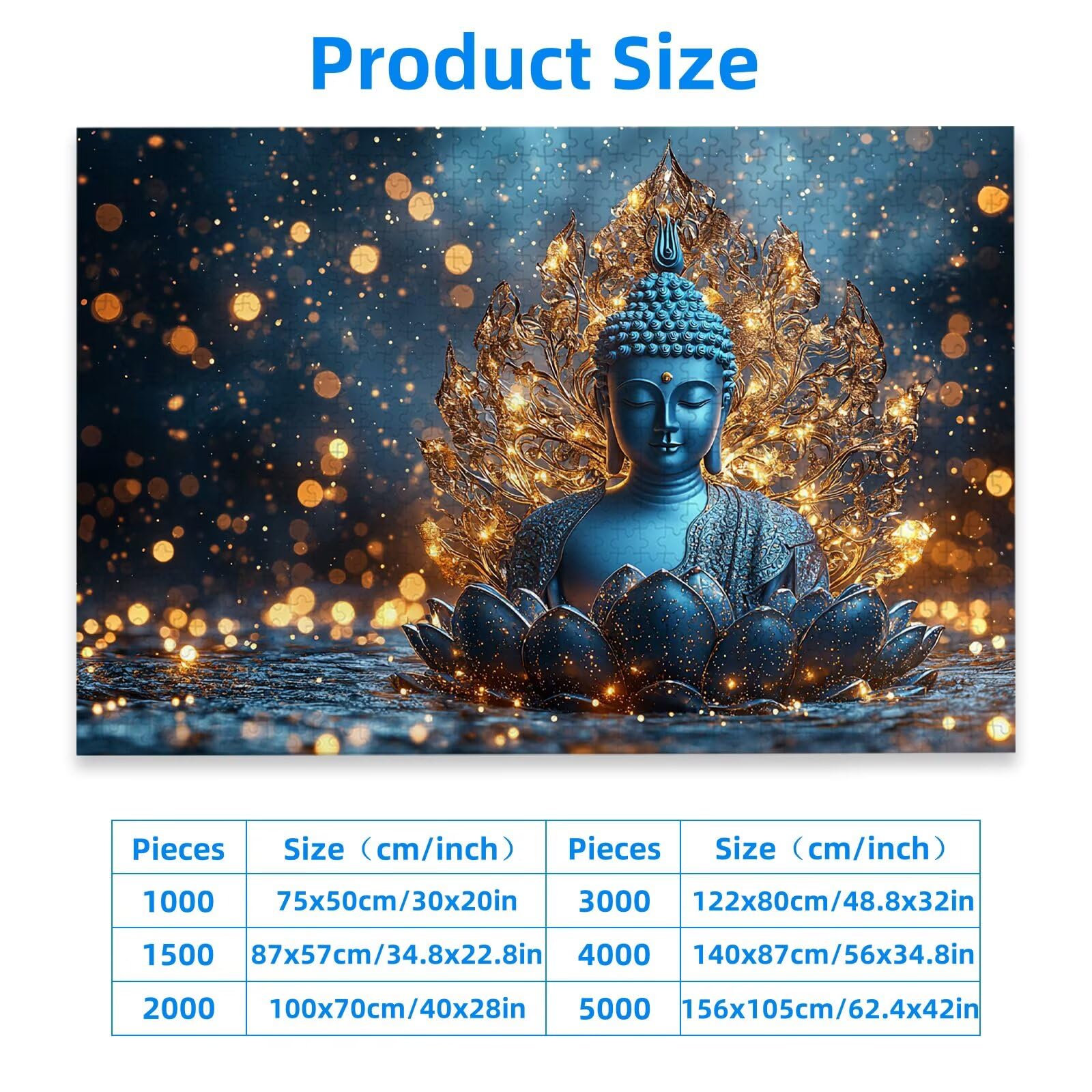 Puzzle 3000 Pièces Adultes, Puzzle Zen pour Adulte Débutant, 122x80 cm Grand Puzzles Fantaisie avec Boite, Jeu de Concentration pour Adultes, Puzzles Bois pour Décoration Maison, Cadeau Femme, -1666