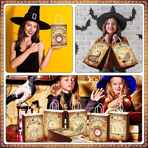 Miniatura 7 de Outus 24 bolsas de regalo para fiesta de mago mágico, bolsas de papel, regalos de fiesta escolar, suministros de fiesta de cumpleaños, bolsas de