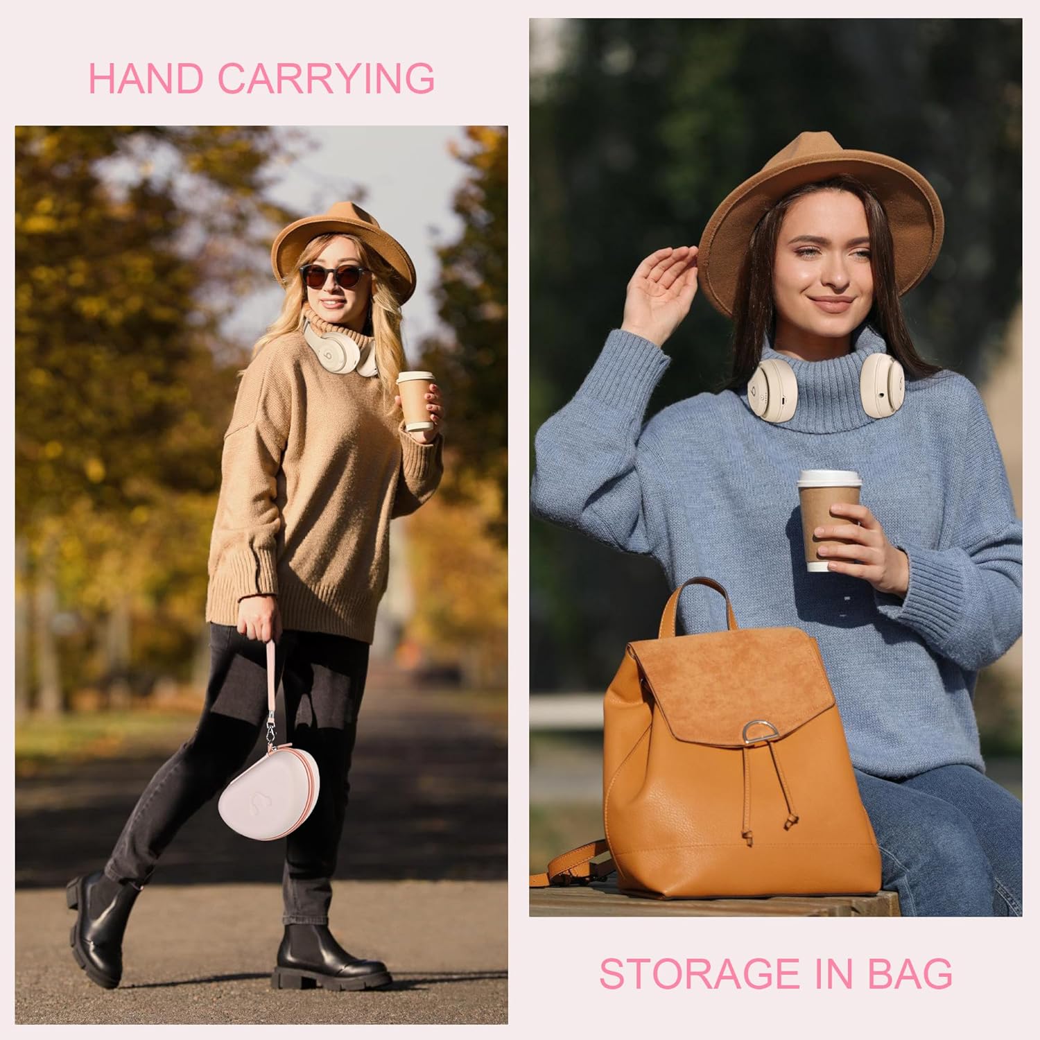 Hard Headphone Case for Beats Solo 4, Studio Pro, Solo 3, Studio 3, Solo 2,Over Ear Headphone Carrying Case with Storage Cable Bag Strap for Travel - Image 6