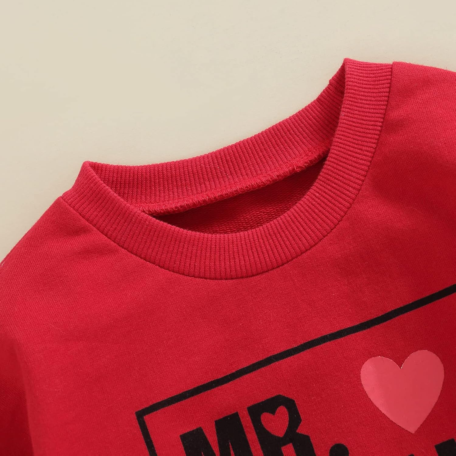 Kayotuas Toddler Valentines Shirt for Boys Girls Cute Letter Print Long Sleeve Top Crewneck Sweatshirt Casual Spring Clothes - Image 5