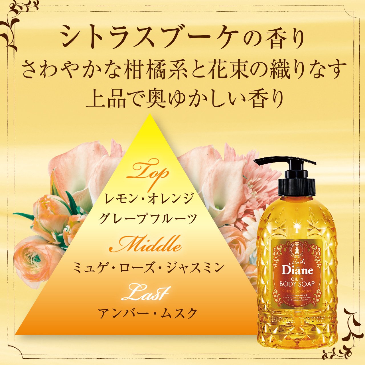 Amazon | モイスト・ダイアン オイルイン ボディソープ シトラスブーケ 