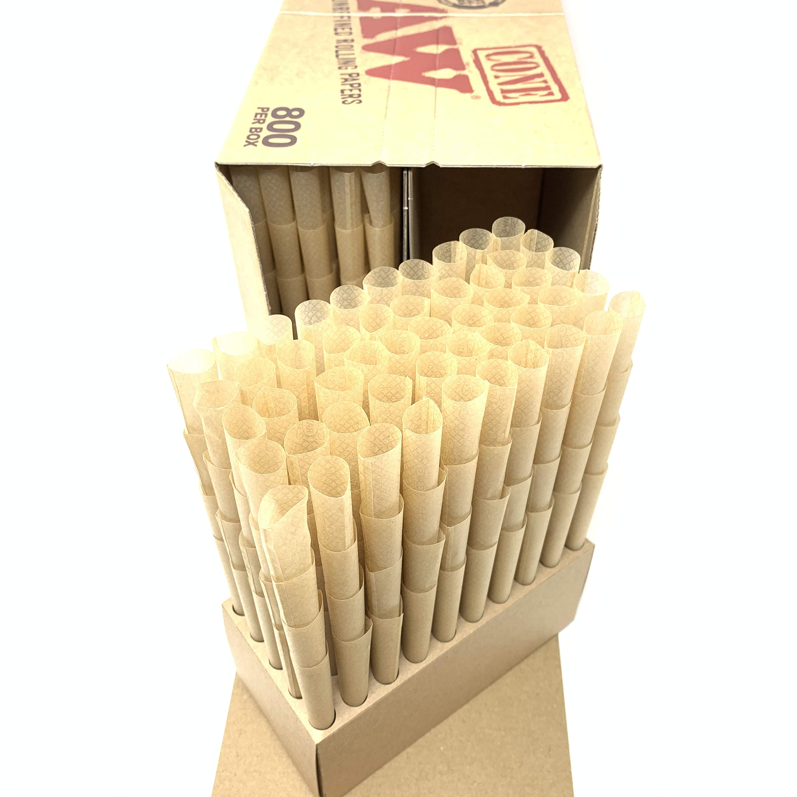 CAJA DE 800 CONOS DE PAPEL DE LIAR RAW KING SIZE CLASSIC