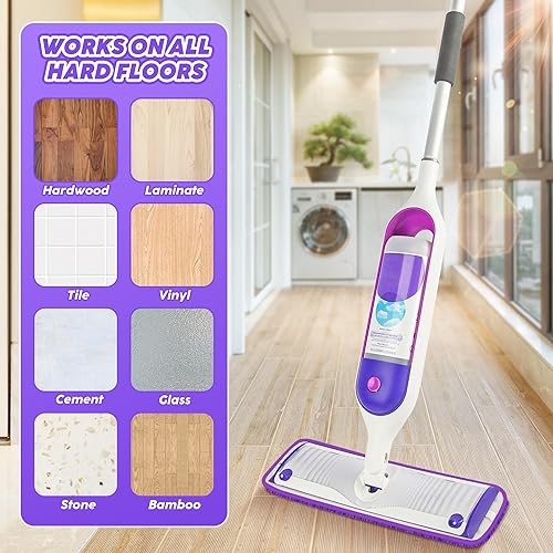 Miniatura 7 de Almohadillas reutilizables para trapeador compatibles con Swiffer PowerMop, almohadillas de repuesto de mopa de microfibra, repuestos lavables para