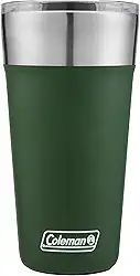 Copo térmico de aço inoxidável Coleman Brew, Heritage Green, 590 ml