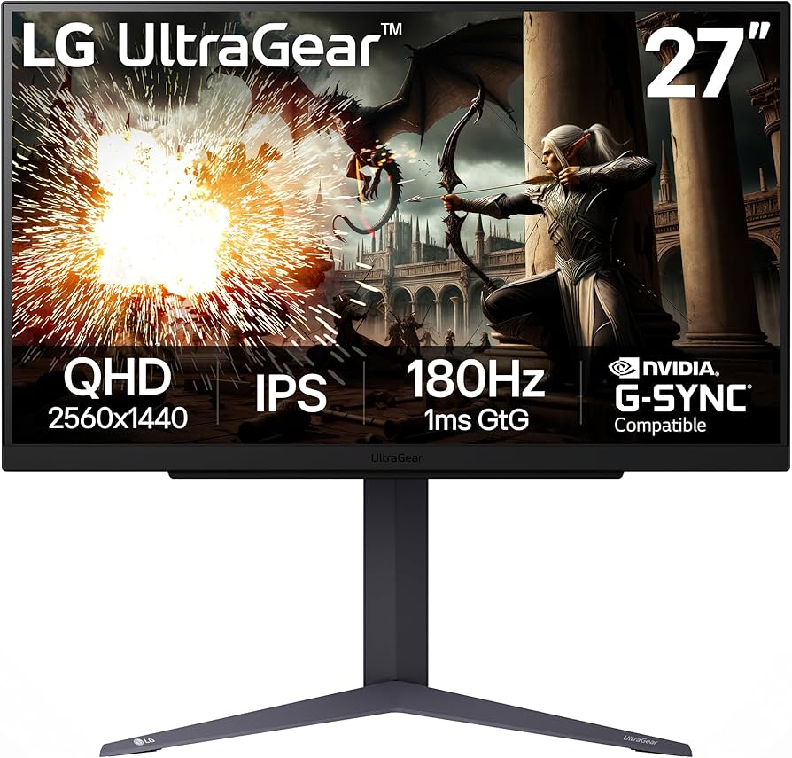 LG 27GR75Q UltraGear 27インチWQHDゲーミングモニター 公式】 LG 165Hz対応 27インチ ゲーミングモニター - 27GR75Q-B | LG