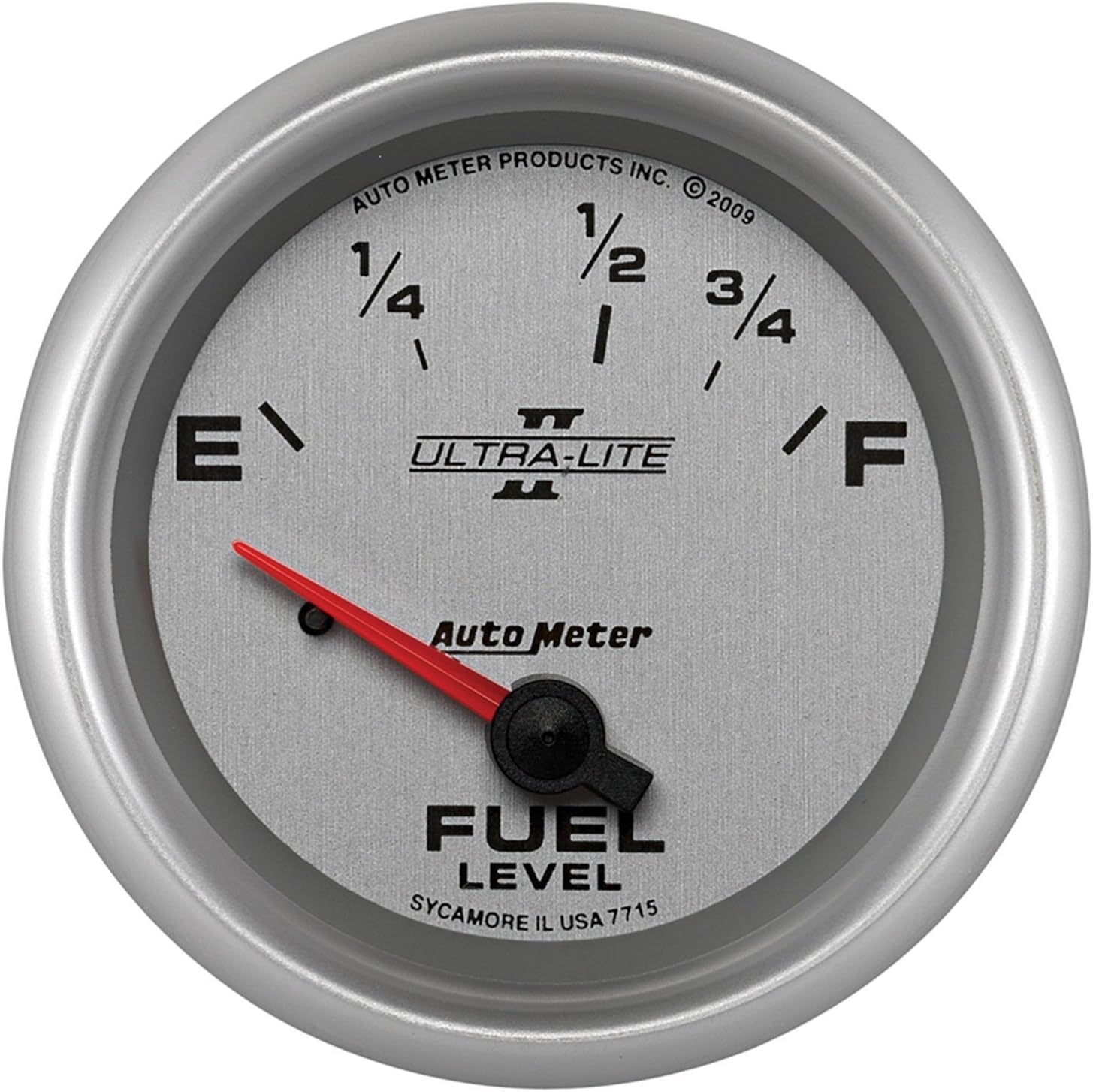 Auto Meter 7715 Ultra-Lite Pro II 2-5/8" 73 E/10 F Short Sweep Electric Fuel Level Gauge