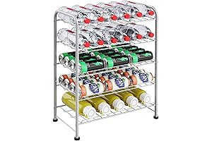 Multi-Tier Water Bottle and Beverage Organizer Rack