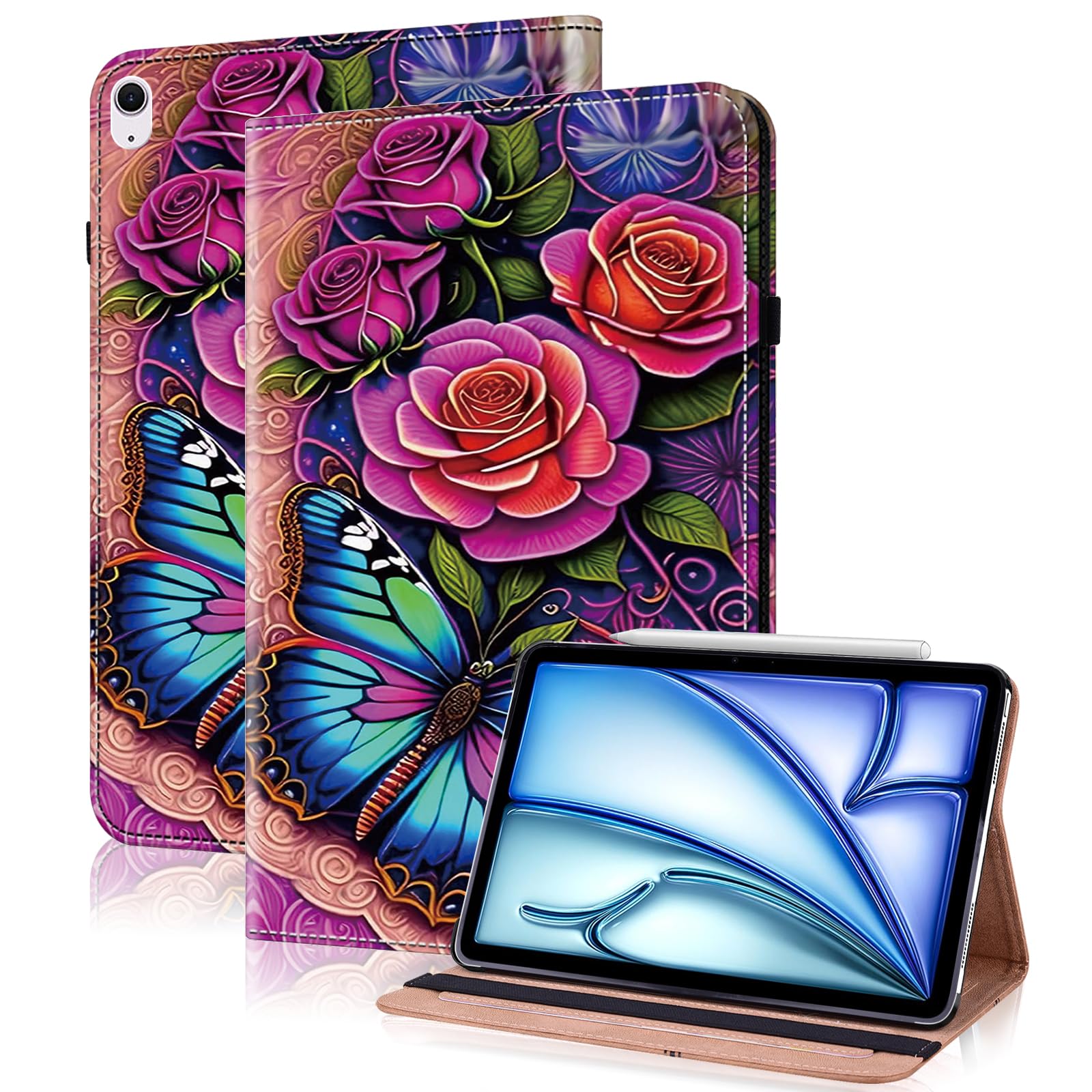 TUOLISG Case for iPad Air 13 inch M4 2026/M3 2025/M2 2024 with Pencil Holder & Card Slots…