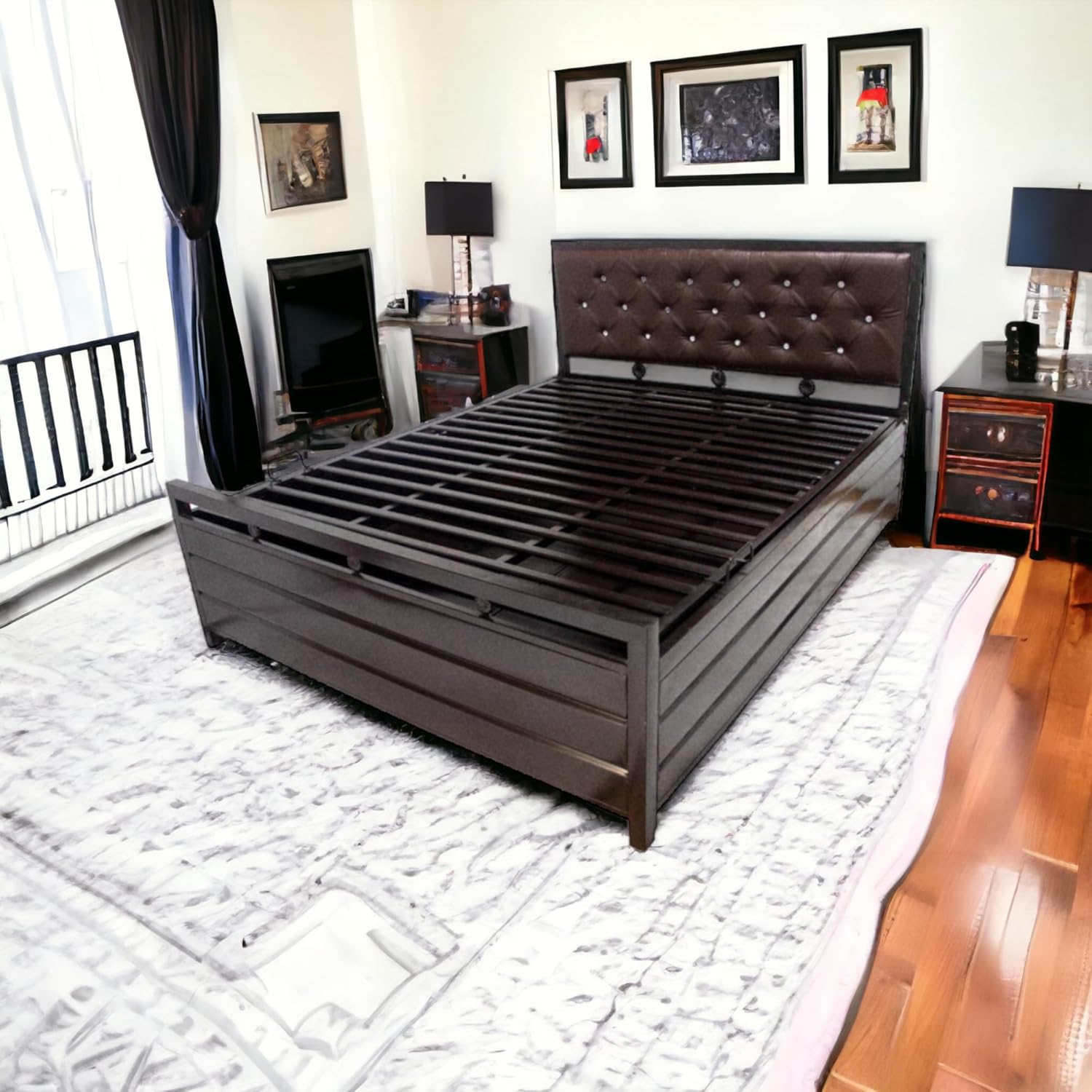 JIGAR Steel DR. Bed for Better Sleep HRS Size Queen Metal Bed Amazon