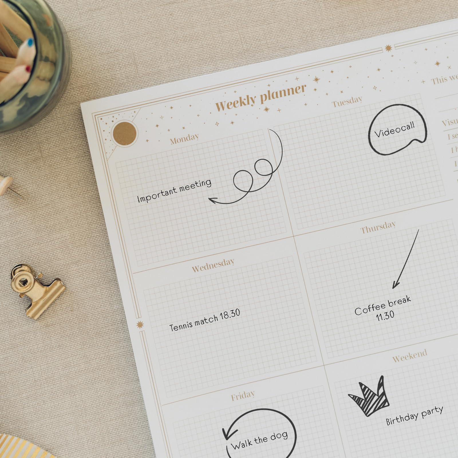 Grupo Erik Weekly Planner A4 - Astral - Image 3