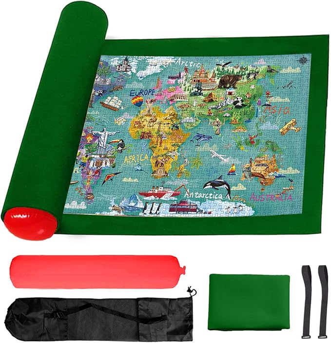 Puzzle Mat Roll up Jigsaw Puzzle Pad Puzzle Storage Felt Mat Puzzles