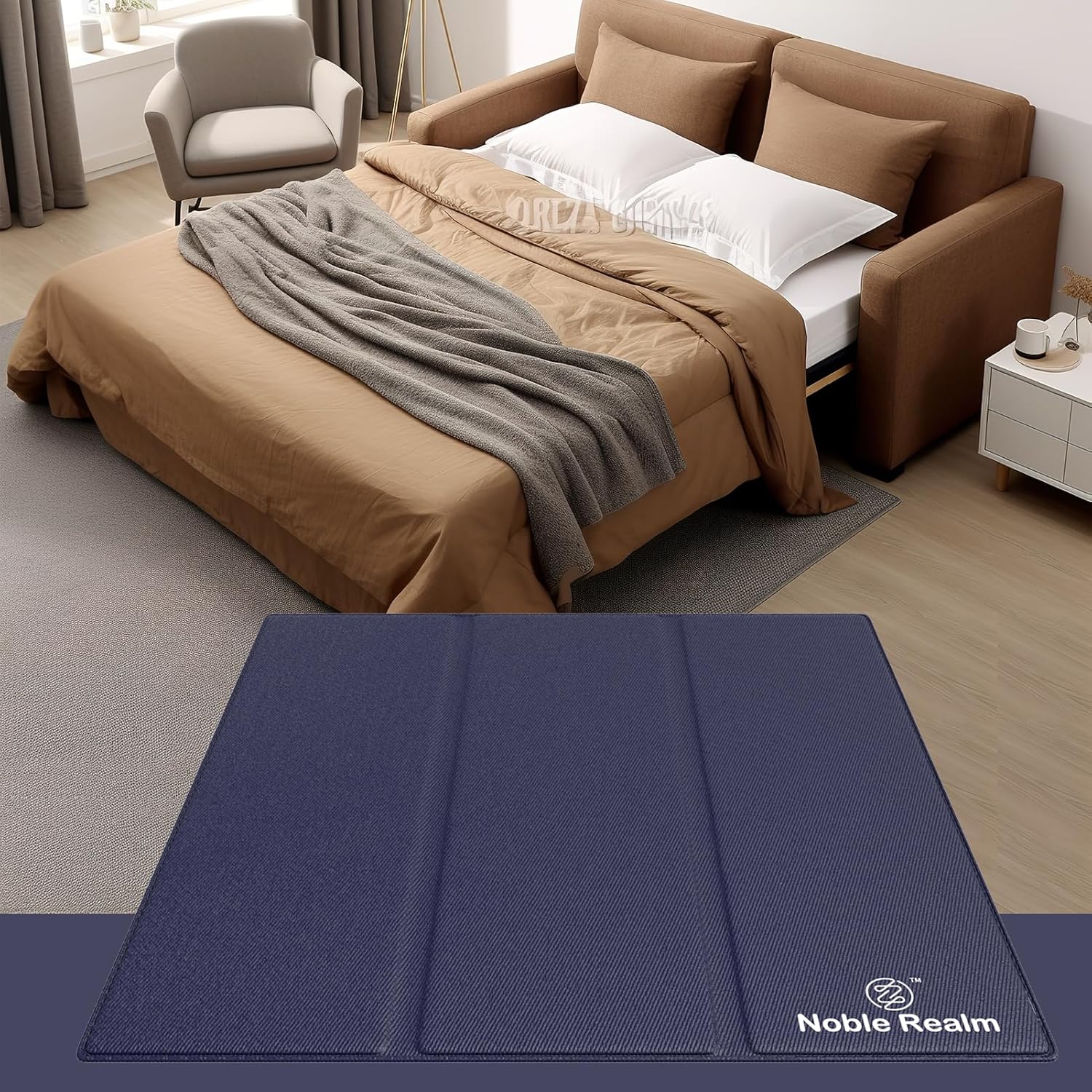NobleRealm® Foldable Box Spring Bunkie Board Sleeper