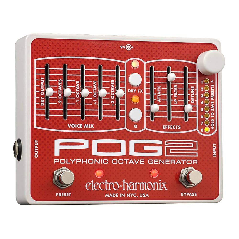 ギター electro-harmonix POG2 Electro-Harmonix POG2 Polyphonic Octave Generator : Amazon