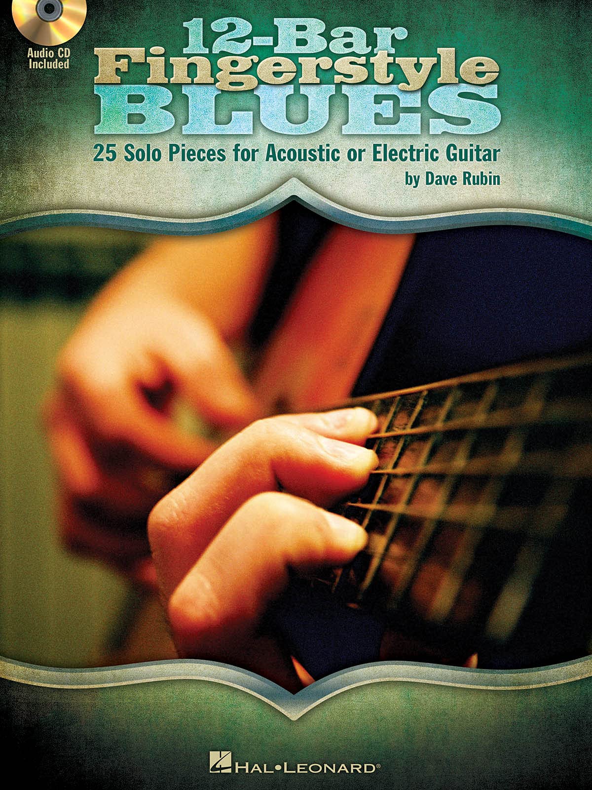 12-Bar Fingerstyle Blues 25 Solo Pieces for Acoustic or Electric Guitar - Book/Online Audio