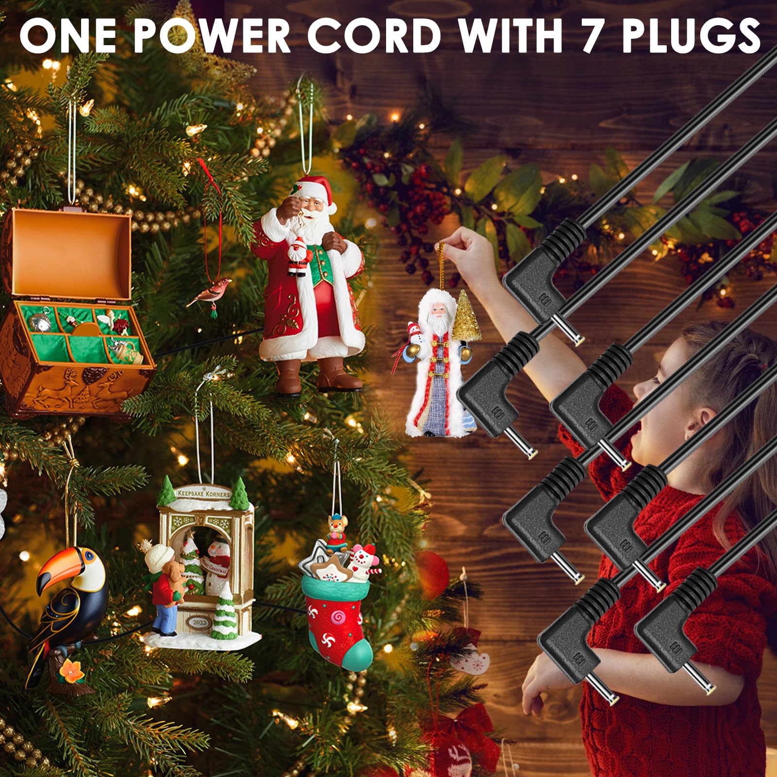 CHRISTMAS MAGICキーホルダーセット Amazon.com: Mrgru 5 V Replacement Power Cord for Christmas
