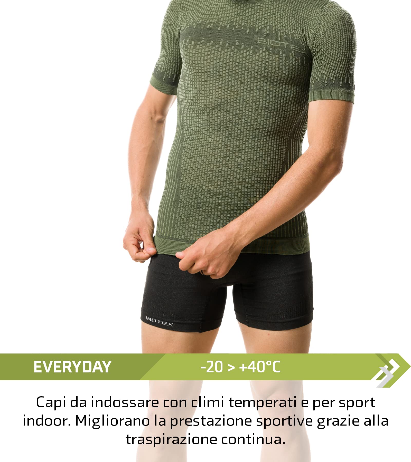 Biotex Bioflex Seamless, Boxer Fondello Uomo