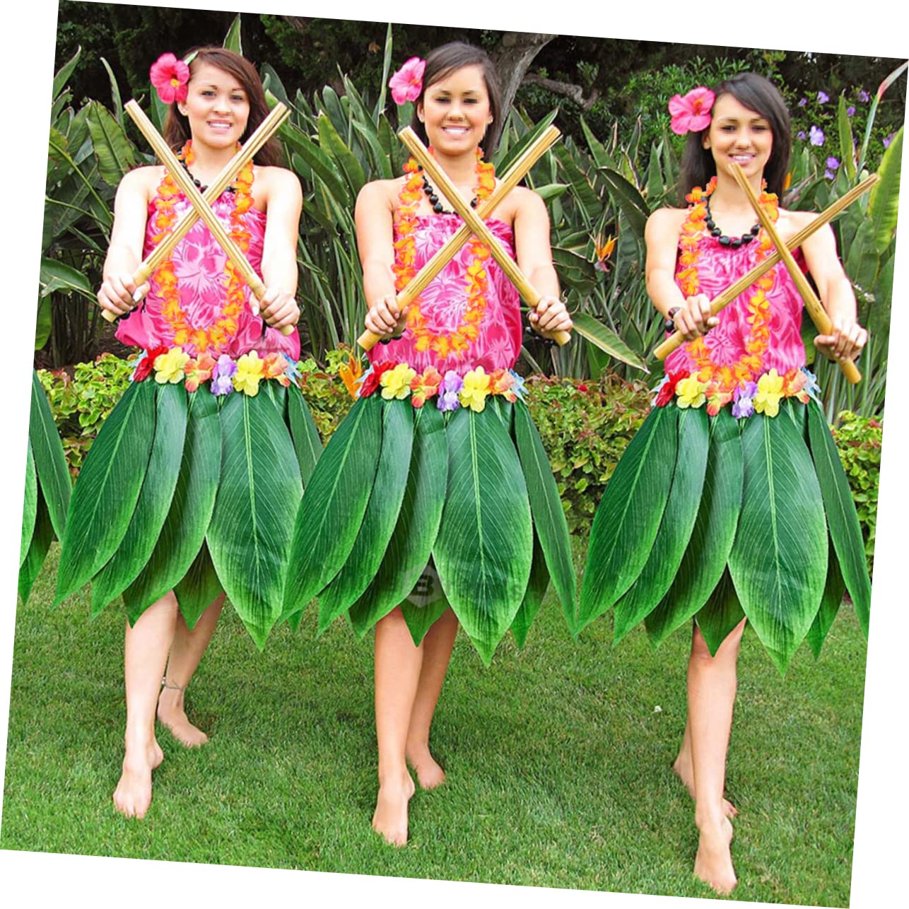 Cabilock 20 Piezas Hawaii Leis Guirnalda de Flores de Hawaii Collar Hula Diadema de Flores Hawaianas Favores de Fiesta en Hawaii Hawai Guirnalda Colgante de Cuello Hawaii