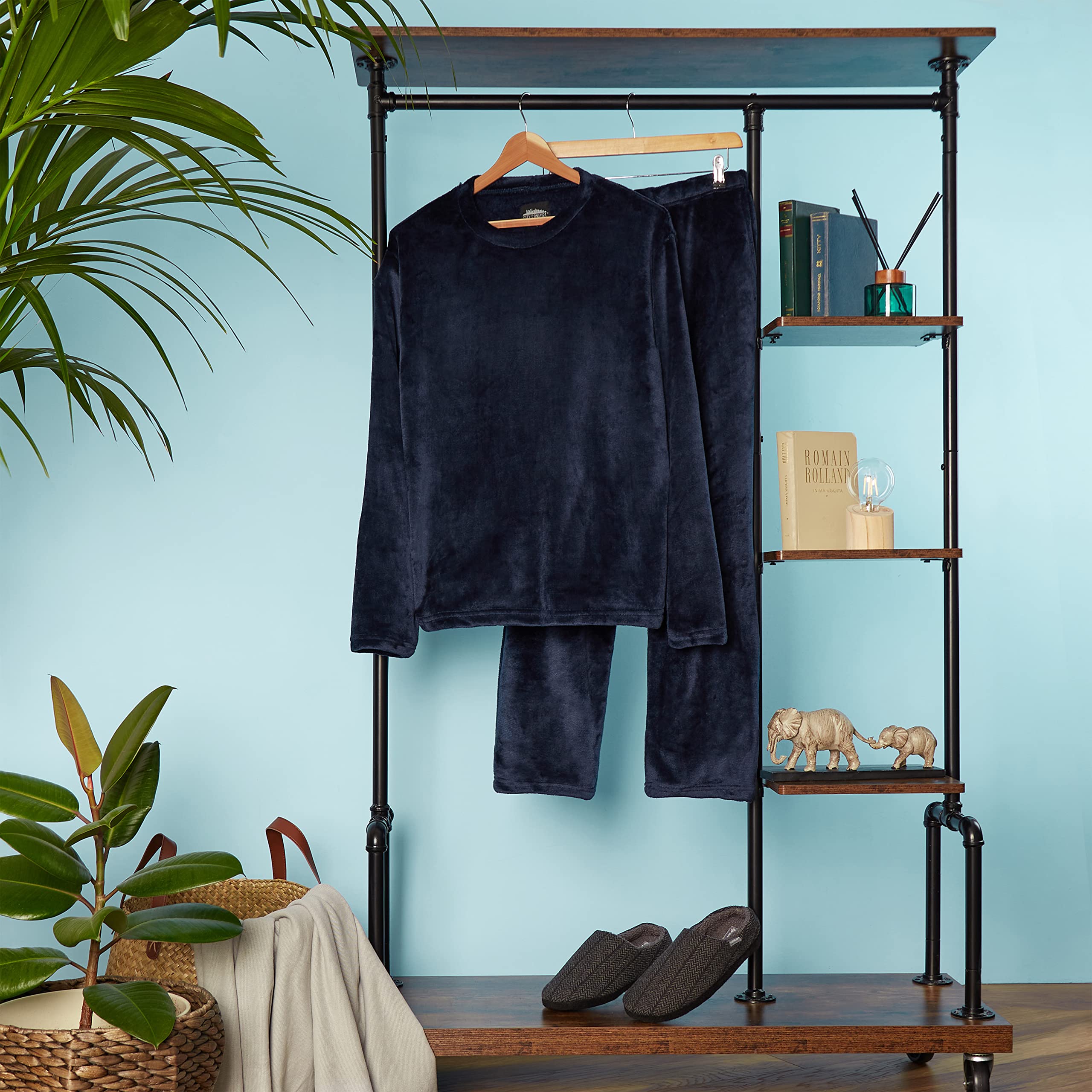 CityComfort Pigiama Uomo Set, 2 Pz Set Pile Abbigliamento da Casa - Regalo Uomo