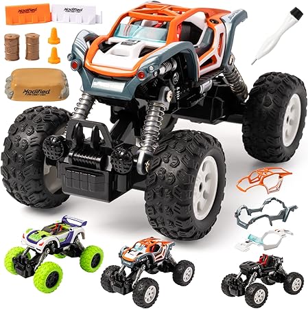 Amazon Heytoos 車のおもちゃ プルバックカー 電池不要 組み立て Diyカー ２種類 自由に組み合わせ 合金車 耐衝撃 ミニカー キッズおもちゃ 車セット 男の子 女の子 子供 入園プレゼント クリスマス 誕生日プレゼント ６歳以上 ミニカー ダイキャストカー ホビー