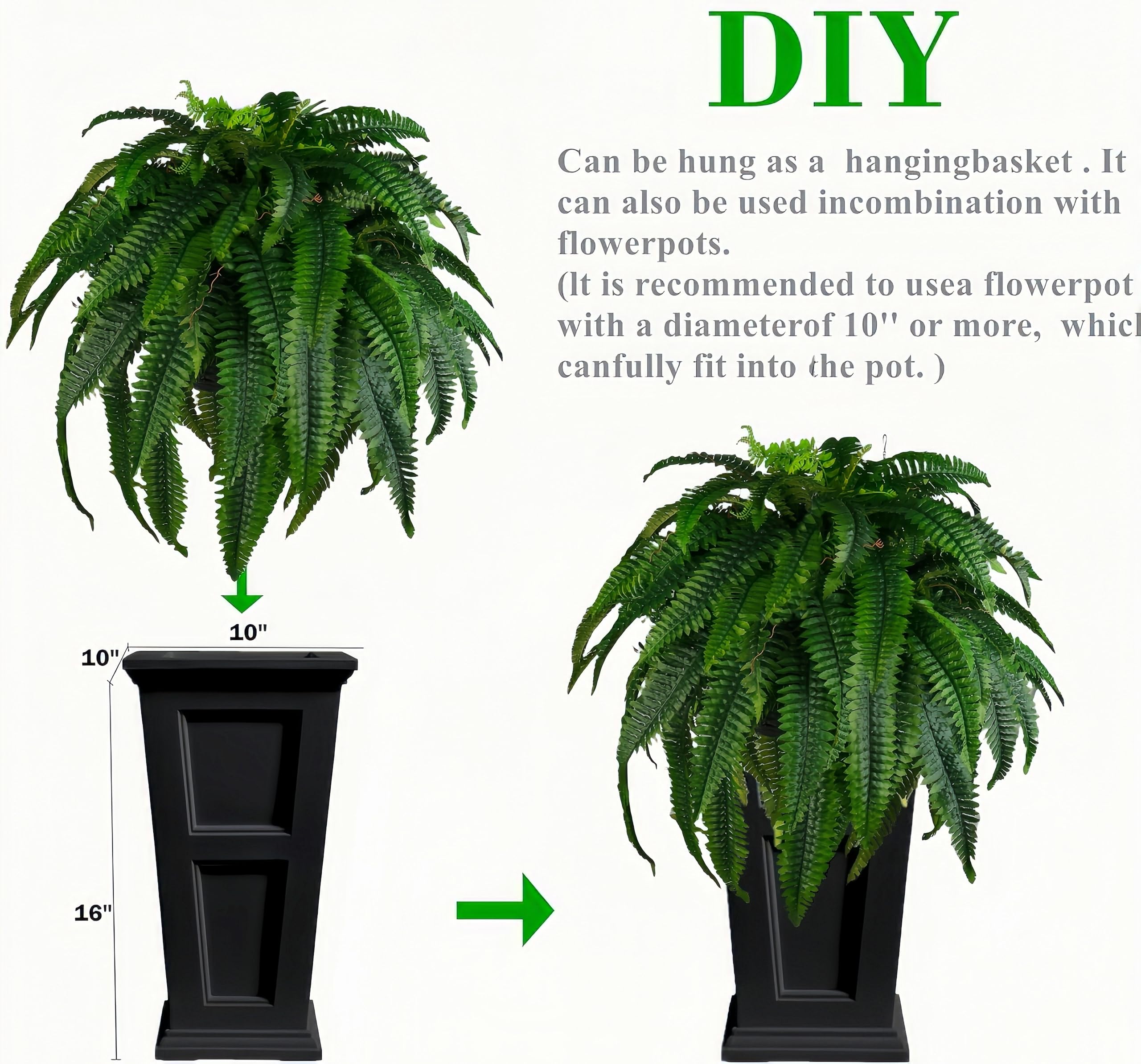 Amazon.com: QIANYUN Outdoor Artificial Plants-2PCS Artificial