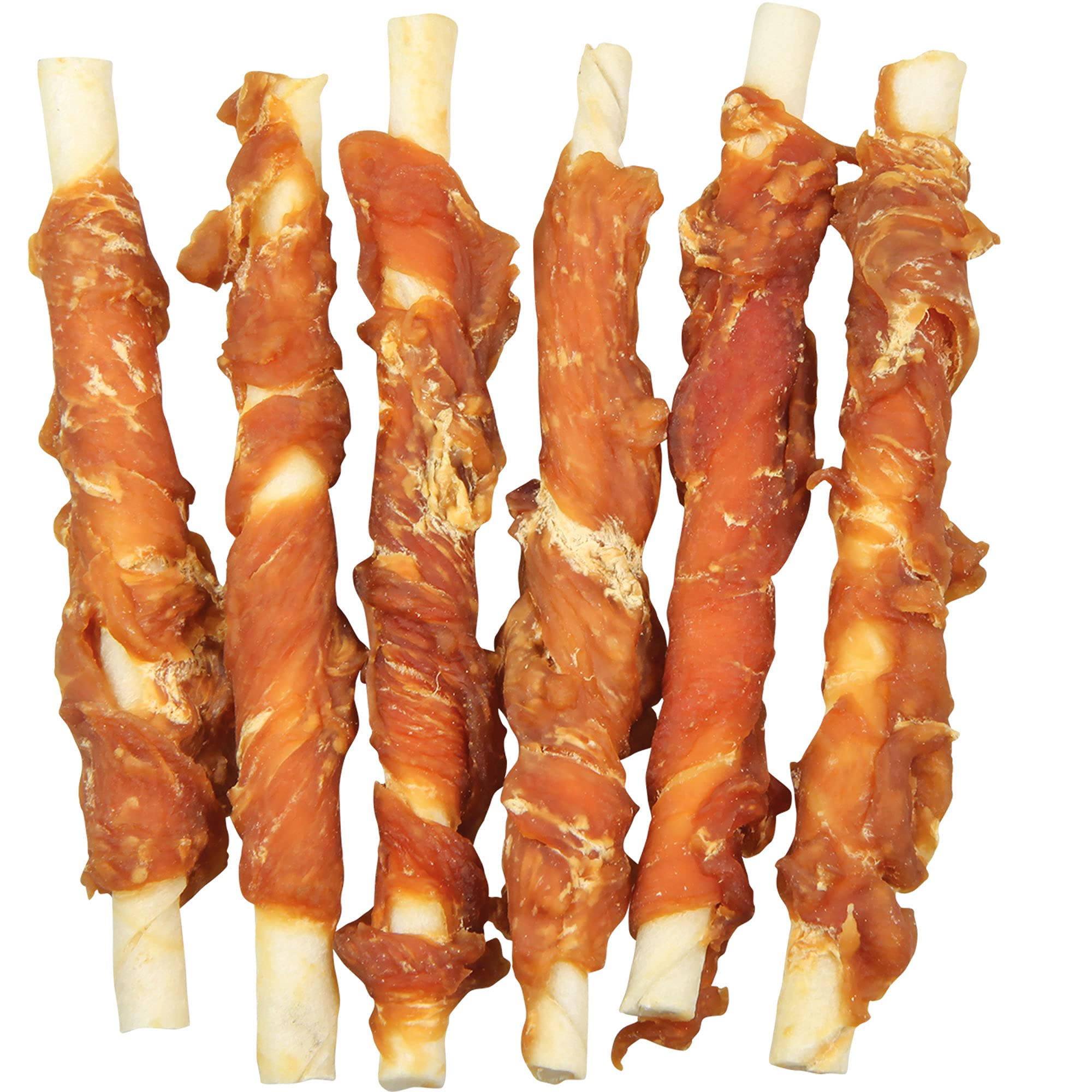 Varillas de filete de pollo 5 x 200 g suavemente secadas bajo en grasa bien digeribles aprox. 12 cm