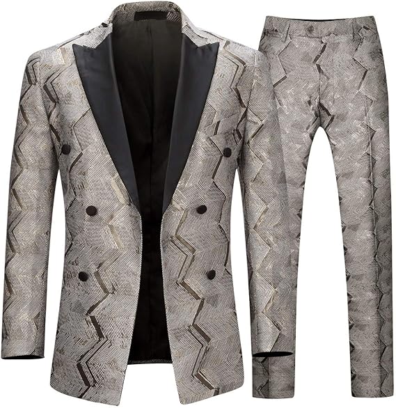 Amazon Co Jp メンズ ピーススーツ 2点 へちまカラー ピークラペル タキシード セットアップ ダブルブレスト 4色 カジュアルスーツ おしゃれ ビジネス 結婚式 会議 出張 演奏会 服 ファッション小物