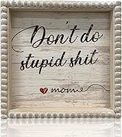 Vista 9 de Letreros de decoración de baño con marco de madera estilo granja bohemia, divertida placa decorativa pequeña y linda para baño, decoración de Hola