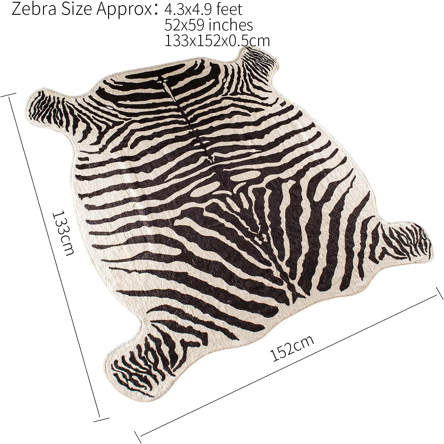 Amazon｜Townssilk 縞馬 zebra シマウマカーペット アニマル柄
