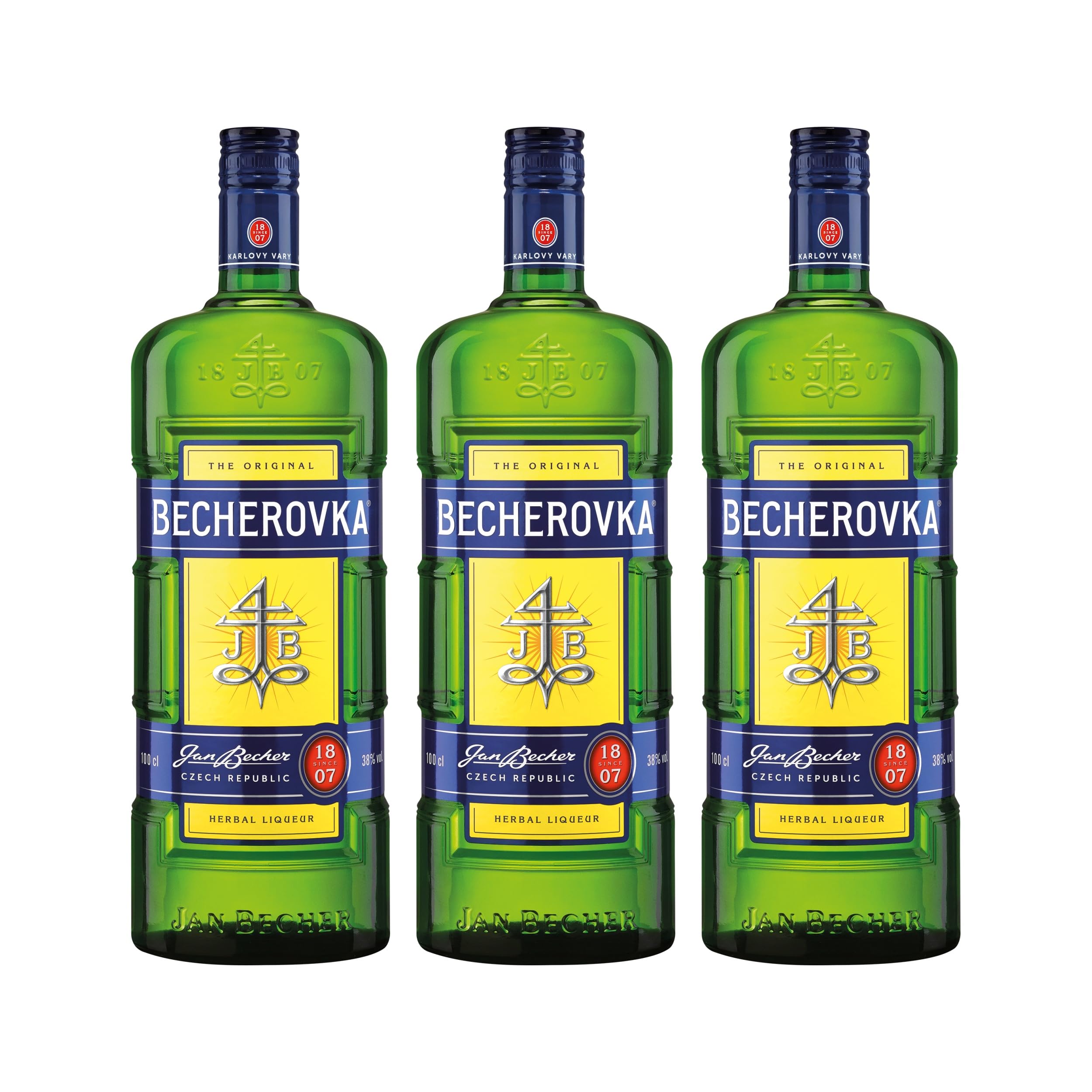 Becherovka Liköre mild Tschechien inkl. FeinWert E-Book (3 x 1 l)