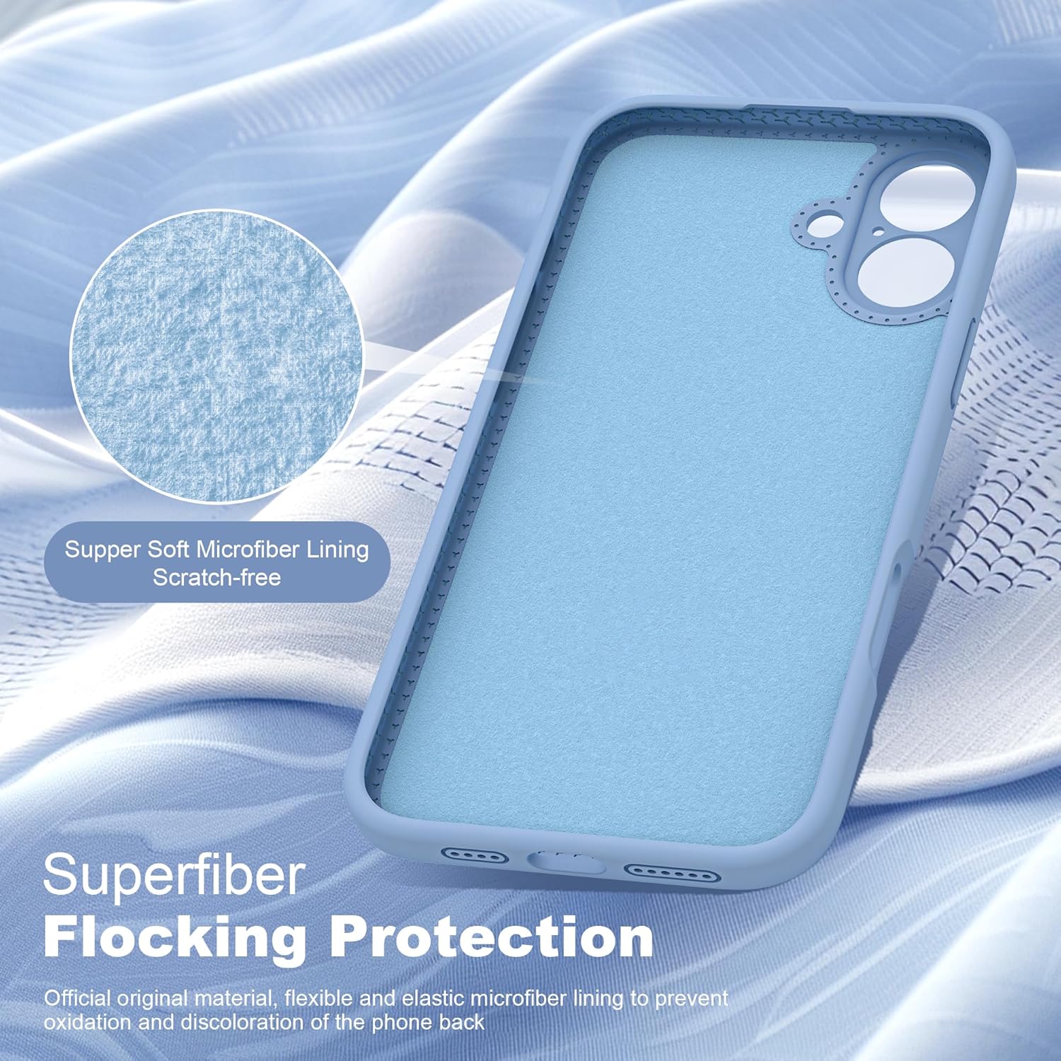 Designed for iPhone 16 Case with Magnetic Invisible Stand Compatible with Mag-Safe Military Drop Tested Shockproof Silicone Phone Cases for Women Men 6.1'', Blue - Image 5