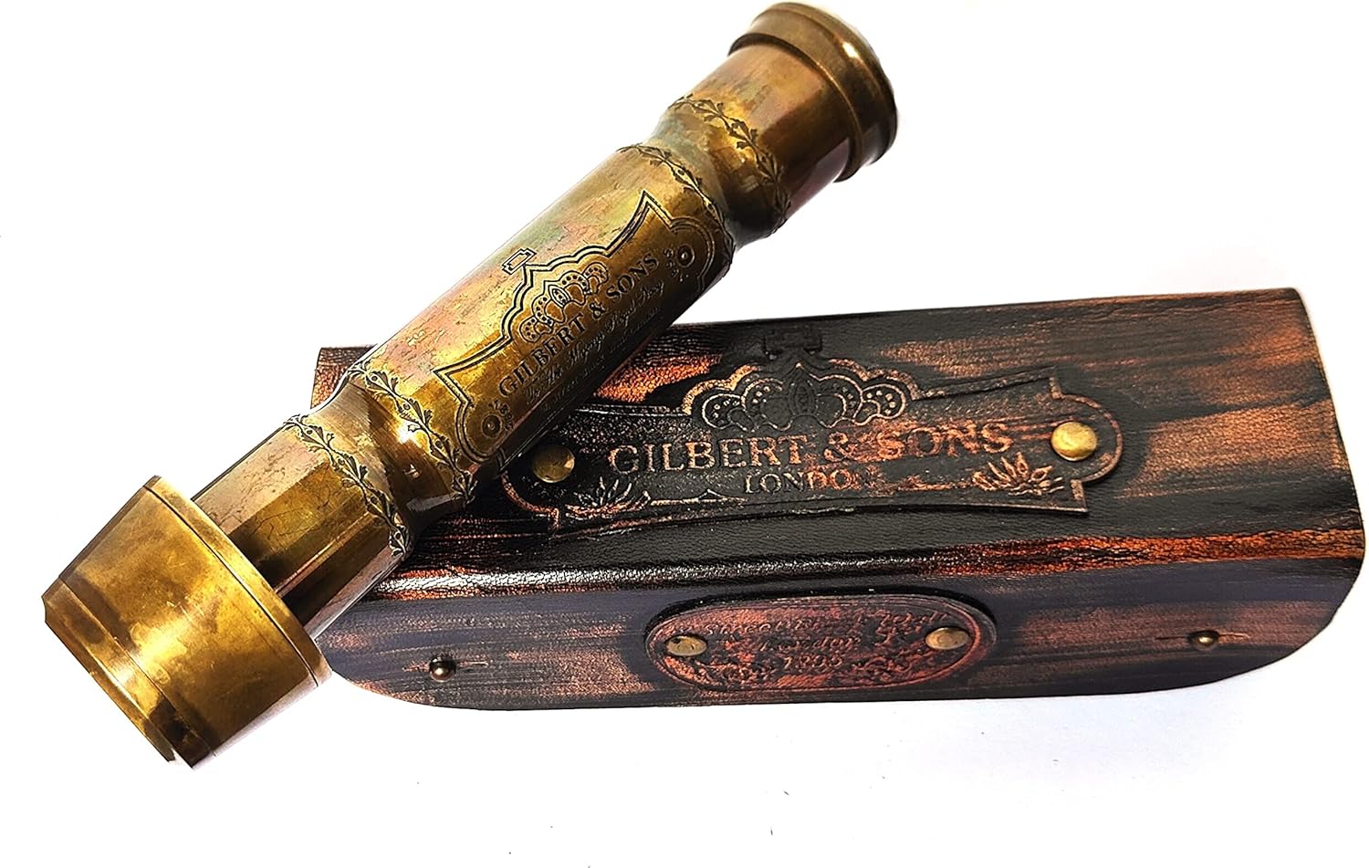 Arch Instruments Handmade 6 Inches Brass Tube Working Kaleidoscope with Beautiful Leather Cover, Best Birthday Gift for Children, Multicolored, Standard