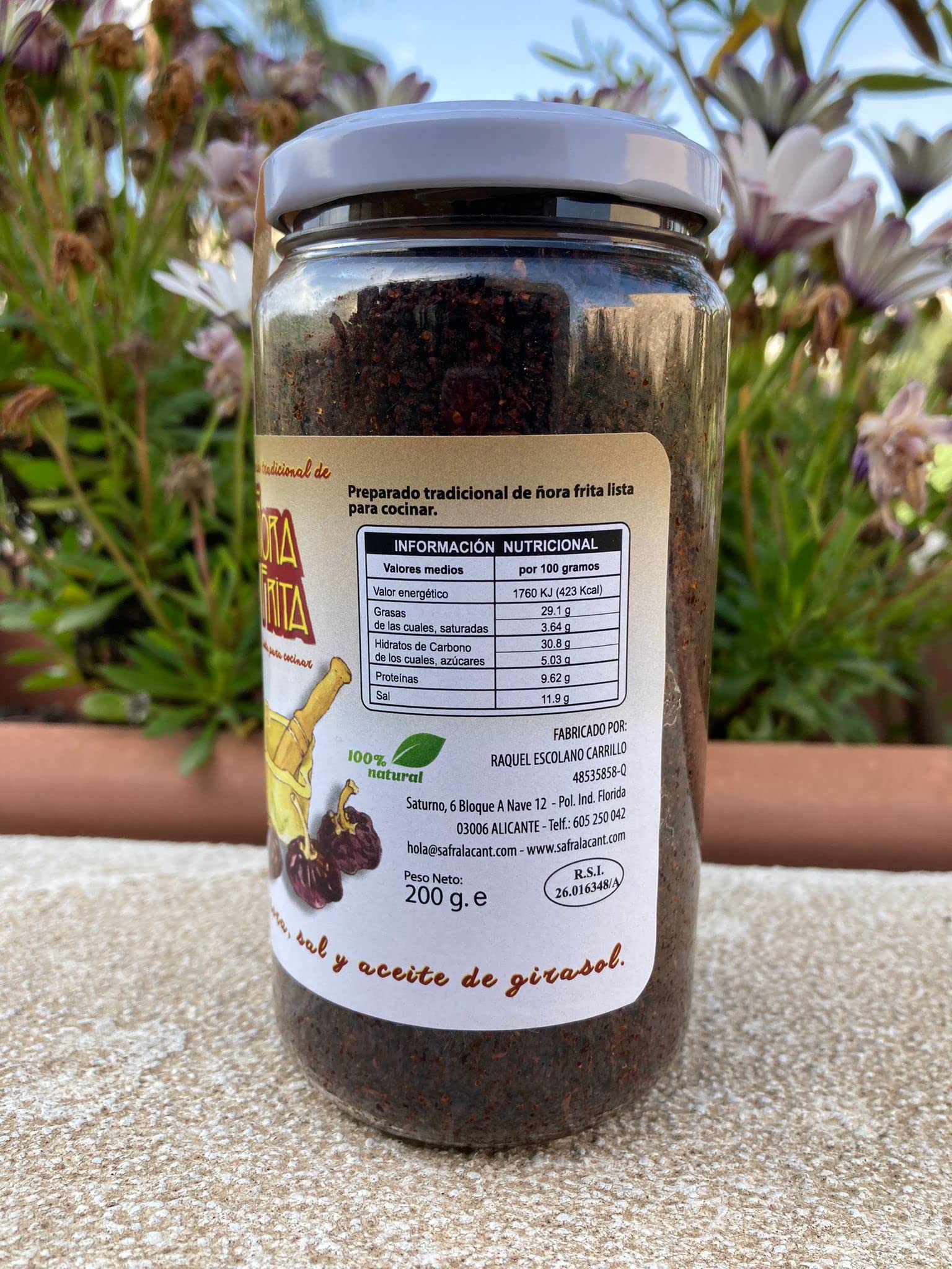 Ñora Frita 200g Artesanal Sin Colorantes ni Conservantes para Arroces Calderos y Guisos