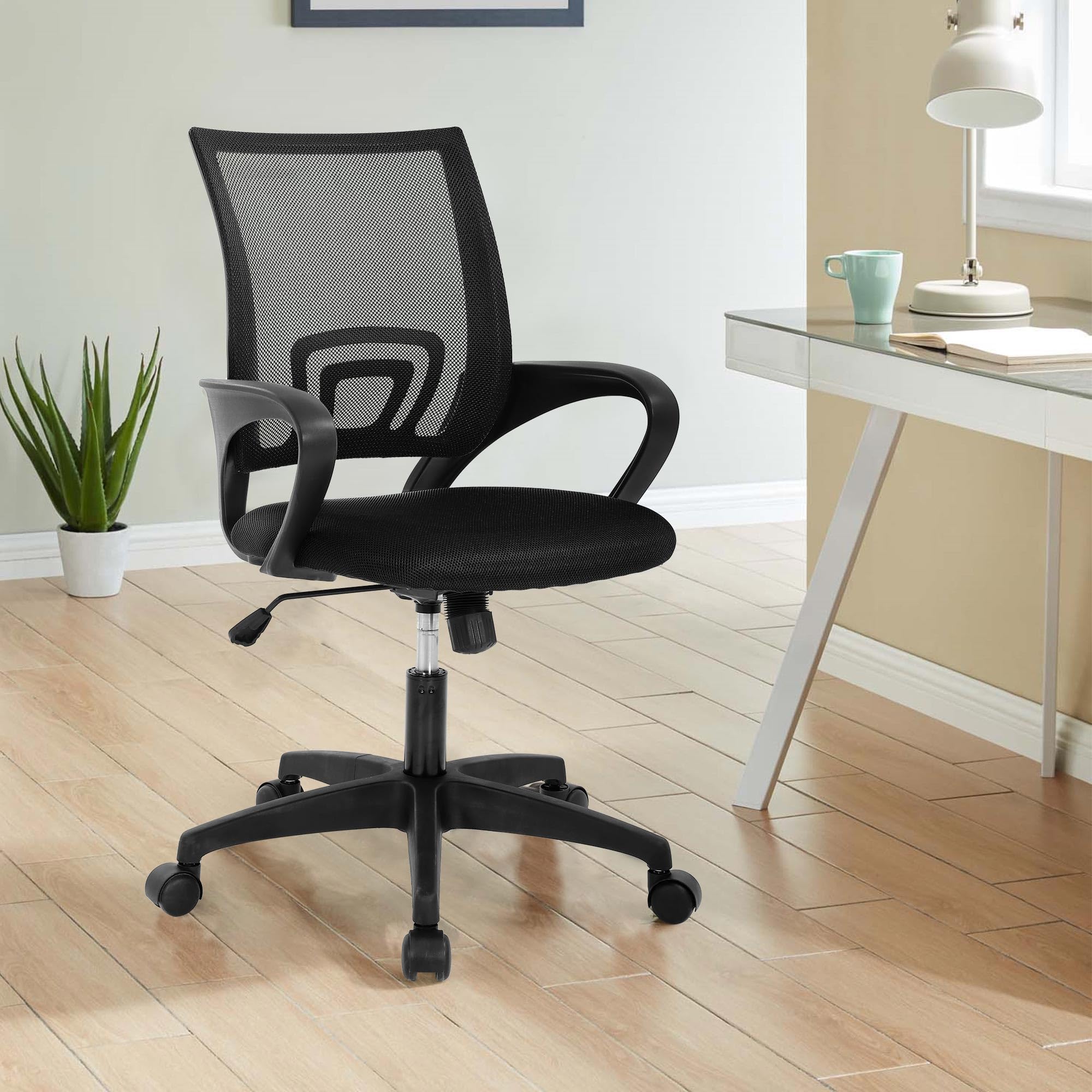 Mesh Office Chairs Computer Chair Desk Chair Computer Desk Chair with Lumbar Armrest Desk Chairs with Wheels Rolling