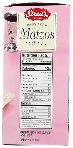 Miniatura 2 de Streit's Matzo, recién horneado, kosher para Pascua de Matzoh Crackers, ligero, crackers crujientes, 1 libra