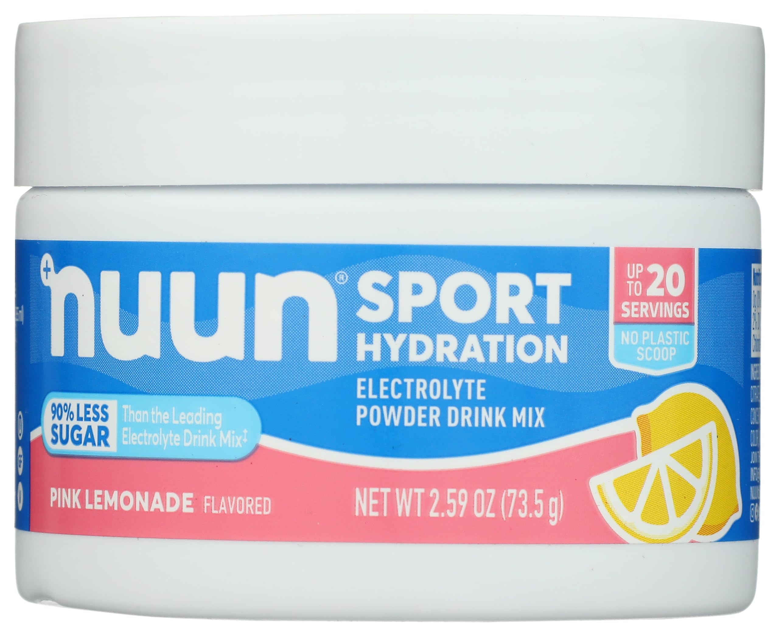 Nuun, Powder Sport Hydration Pink Lemonade, 2.59 Ounce