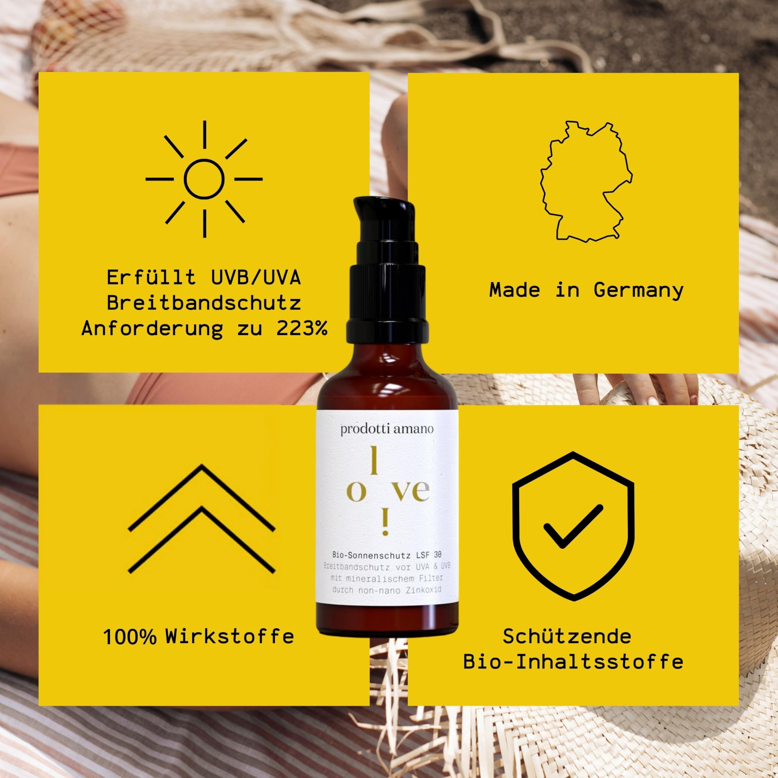 Bio Gesichtsöl & Mineralische Sonnencreme SPF 30 Bundle I TESTSIEGER* I Dermatologisch Getestet I 100% Bio-Kosmetik I Anti Aging I Breitbandschutz UVA & UVB I Ohne Chemie